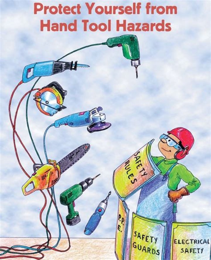 What appropriate action should be done if the hand tool is damaged?