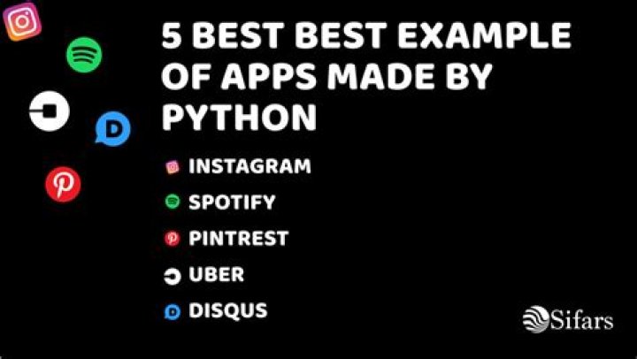 What apps can you build with Python?
