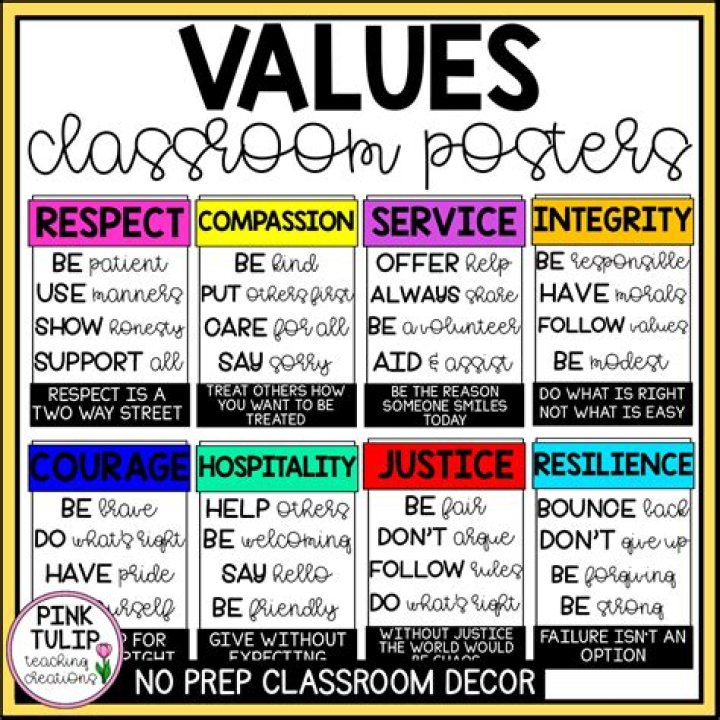 What are classroom values?