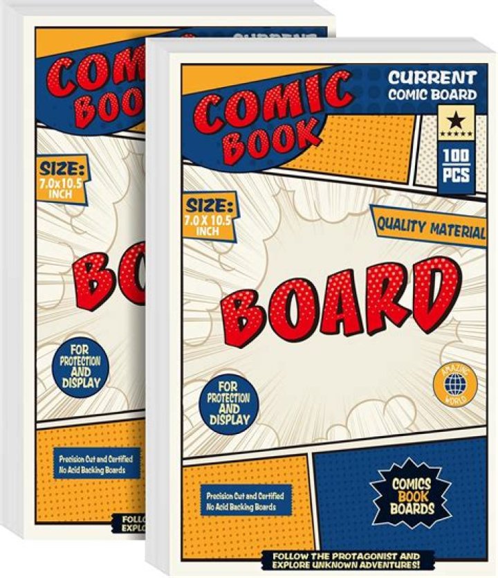What are comic book backing boards made of?
