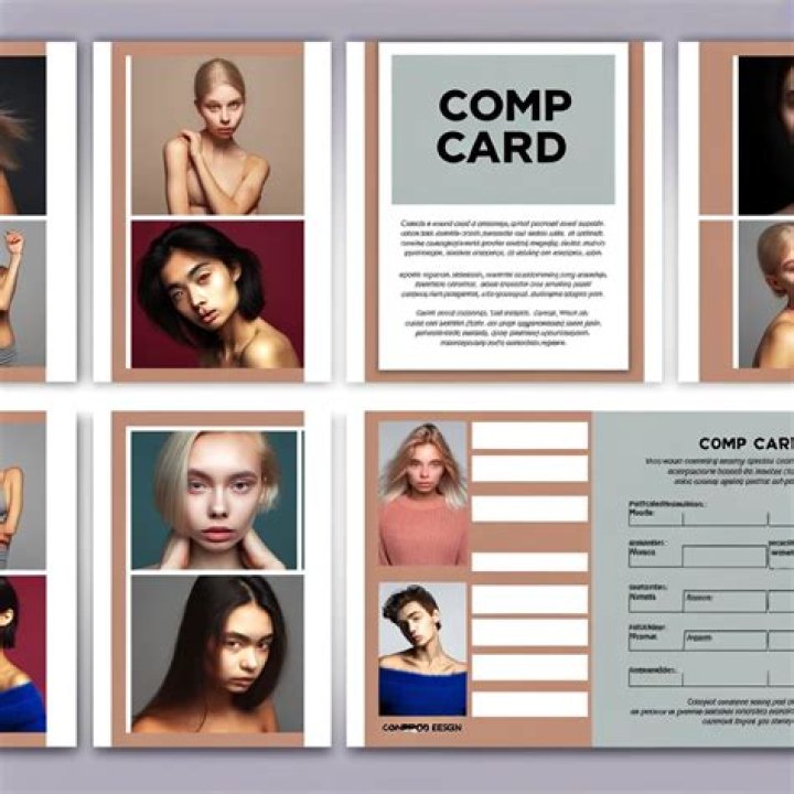 What are comp cards printed on?