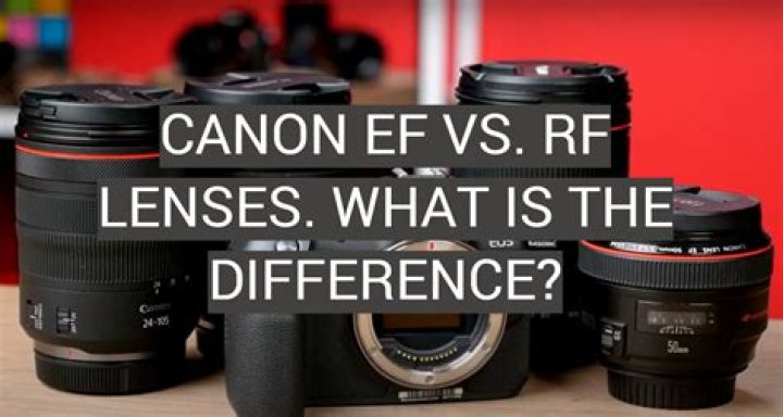 What are EF and RF lenses?
