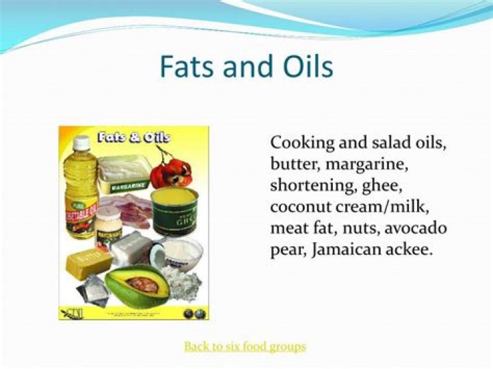What are fats and oils food group?