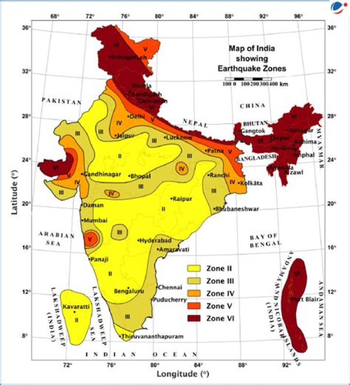 What are fault zones name the fault zones in India?
