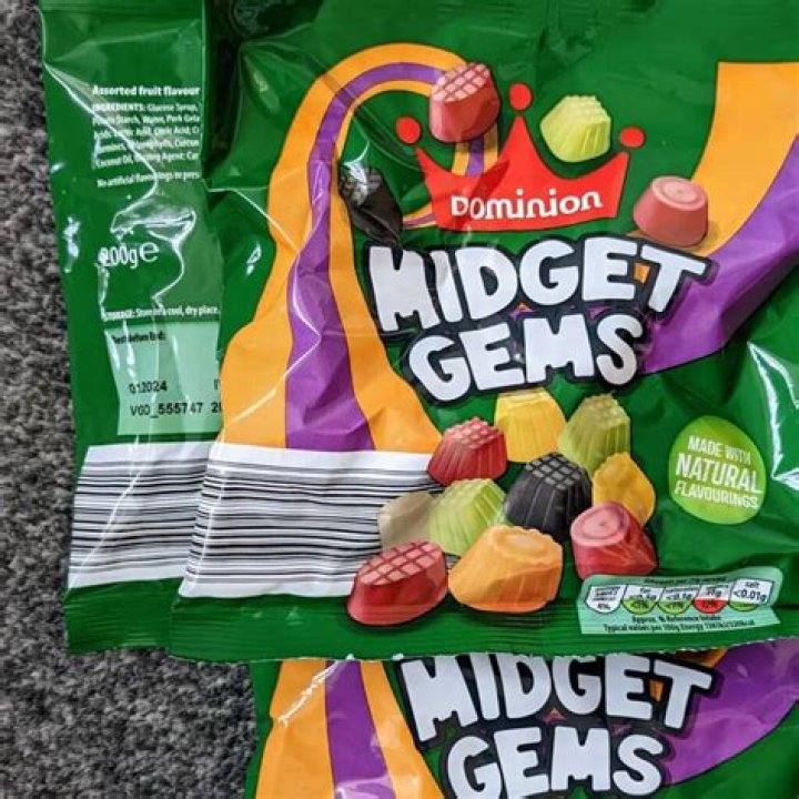 What are midget gems made of?