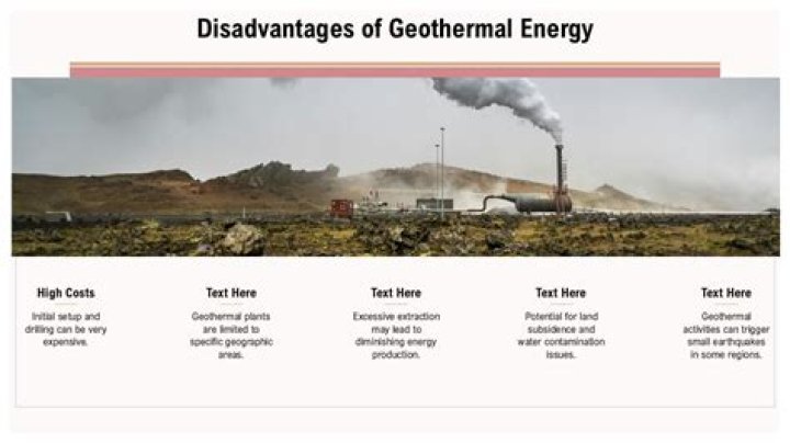 What are negative effects of geothermal energy?