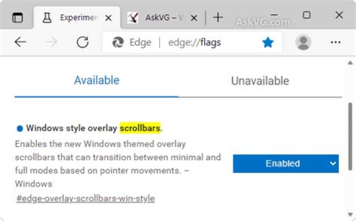 What are overlay scrollbars?