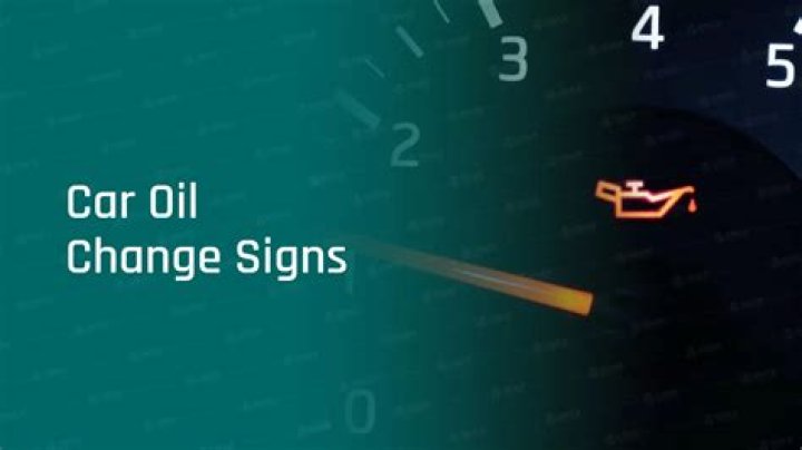 What are signs that you need an oil change?