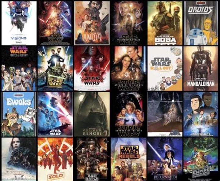 What are the 12 Star Wars movies?