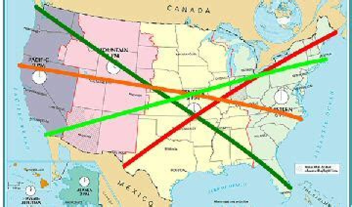 What are the 2 farthest points in the US?