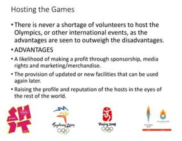 What are the advantages and disadvantages of hosting the Olympics?