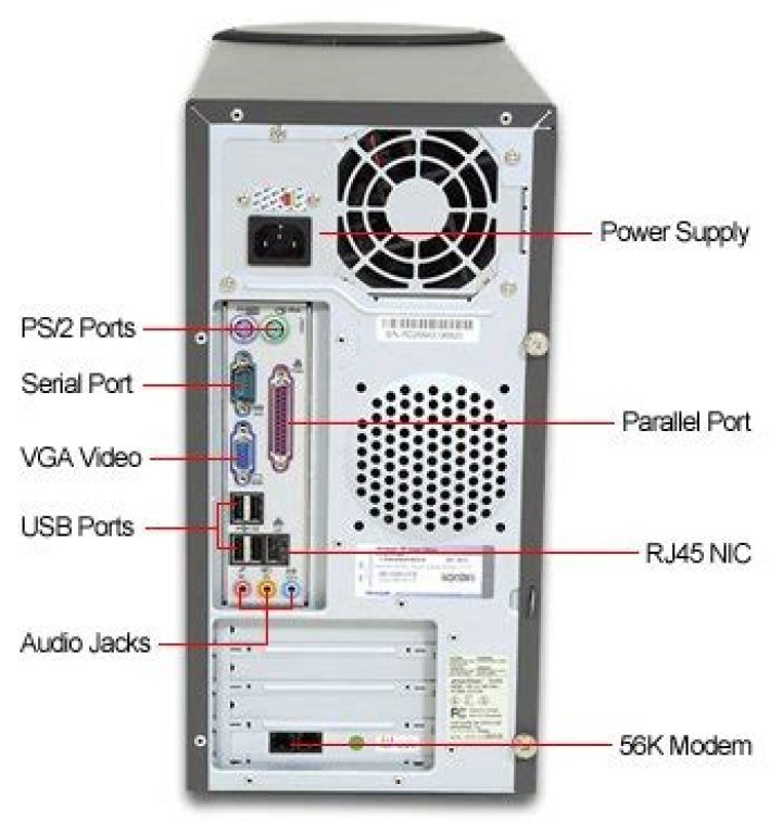 What are the back panel ports?