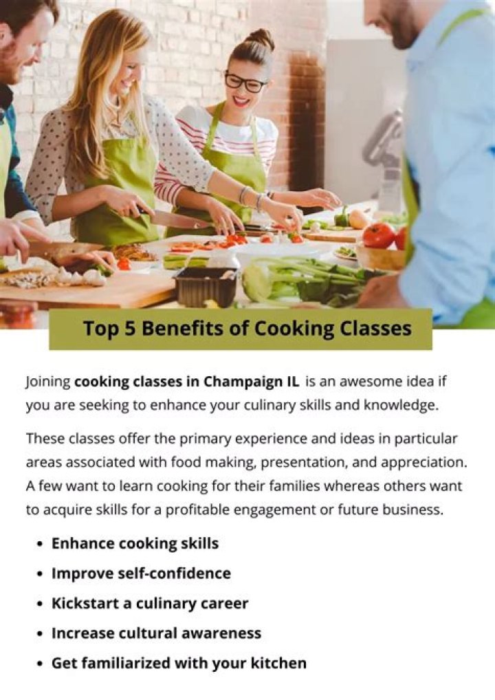 What are the benefits of cooking classes?