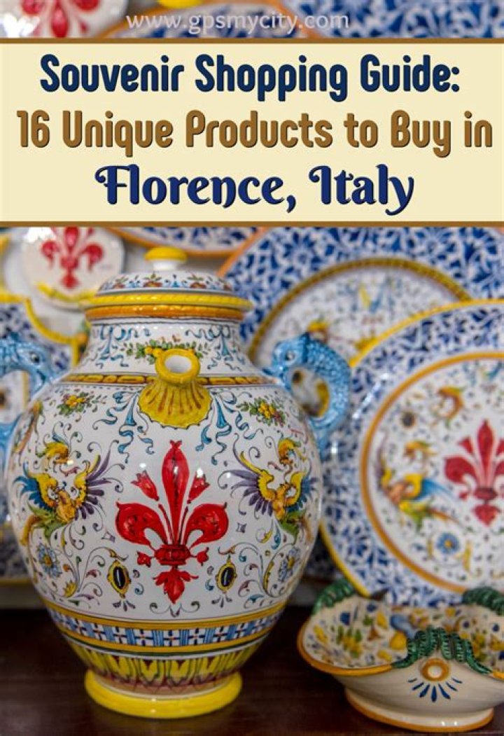 What are the best things to buy in Florence Italy?
