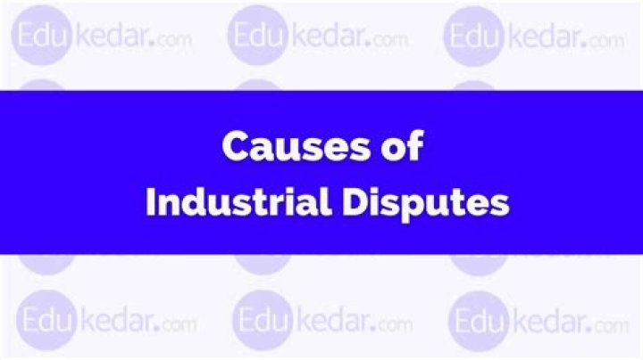 What are the causes of industrial dispute?