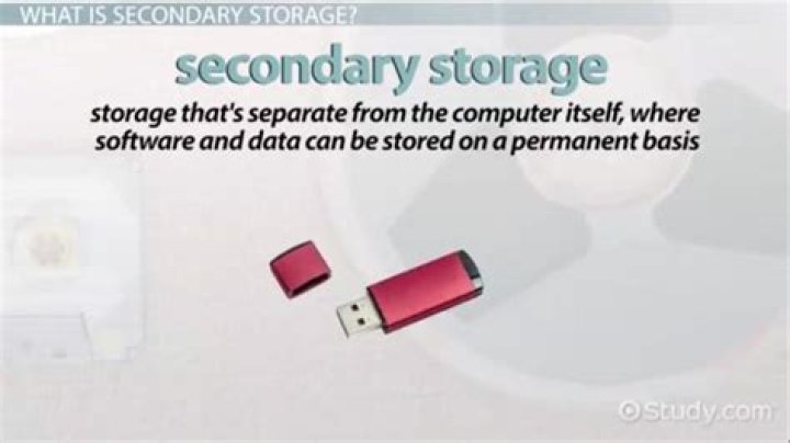 What are the characteristics of secondary storage media?