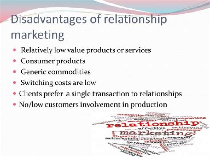 What are the disadvantages of relationship marketing?