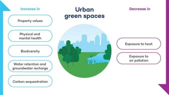 What are the environmental benefits of open spaces in urban areas?