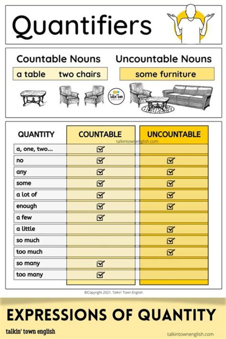 What are the expressions of quantity used for uncountable nouns?