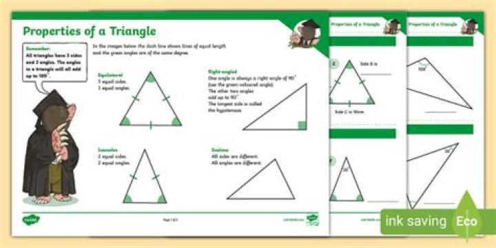 What are the five properties of triangle?