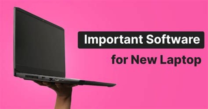 What are the important software for laptop?