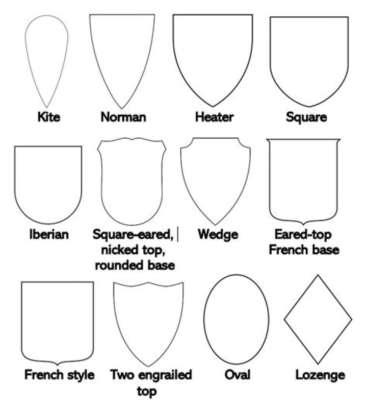What are the lines that divide a shield in a coat of arms called?