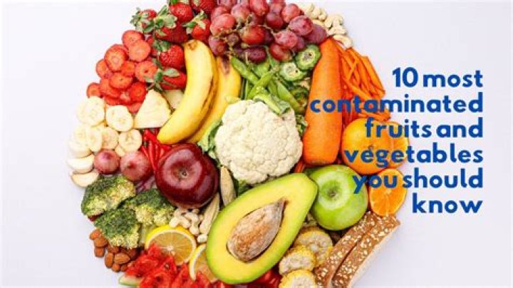 What are the most contaminated fruits and vegetables?