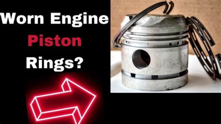 What are the signs of worn piston rings?