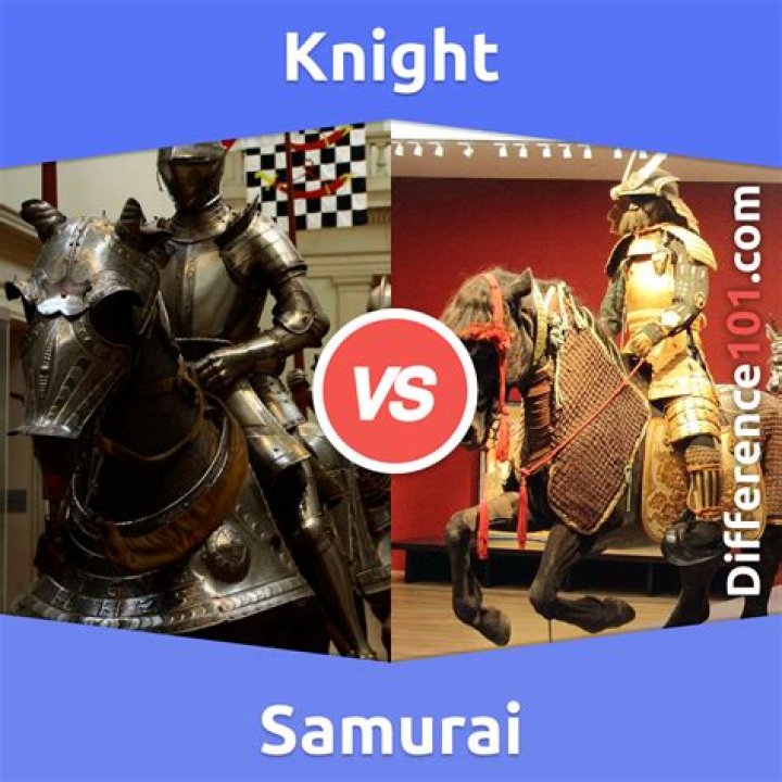 What are the similarities and differences between knights and samurais?