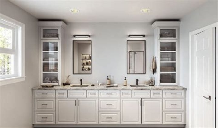 What are vanity cabinets?