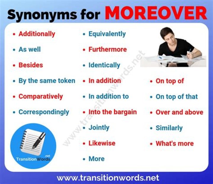 What are words like moreover called?