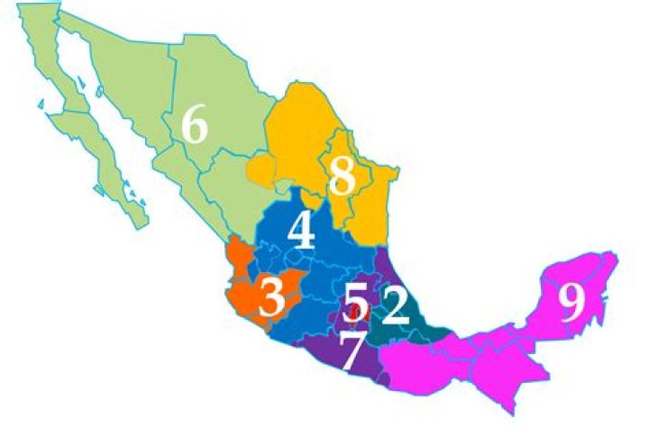 What area code is 624 in Mexico?