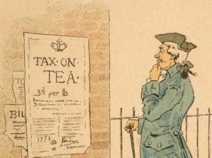 What British king imposed taxes on the colonists?