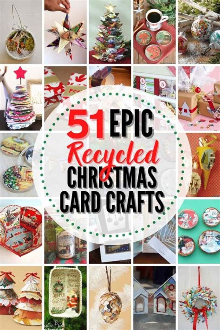 What can be done with old Christmas cards?