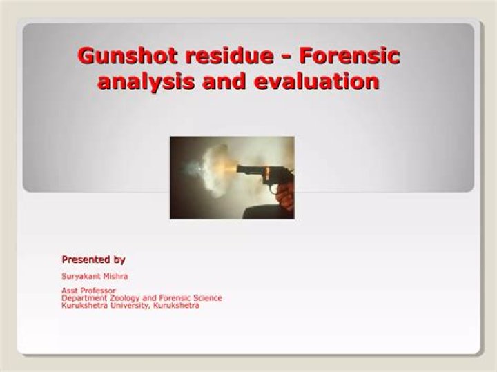 What can cause a false positive on a gunshot residue test?