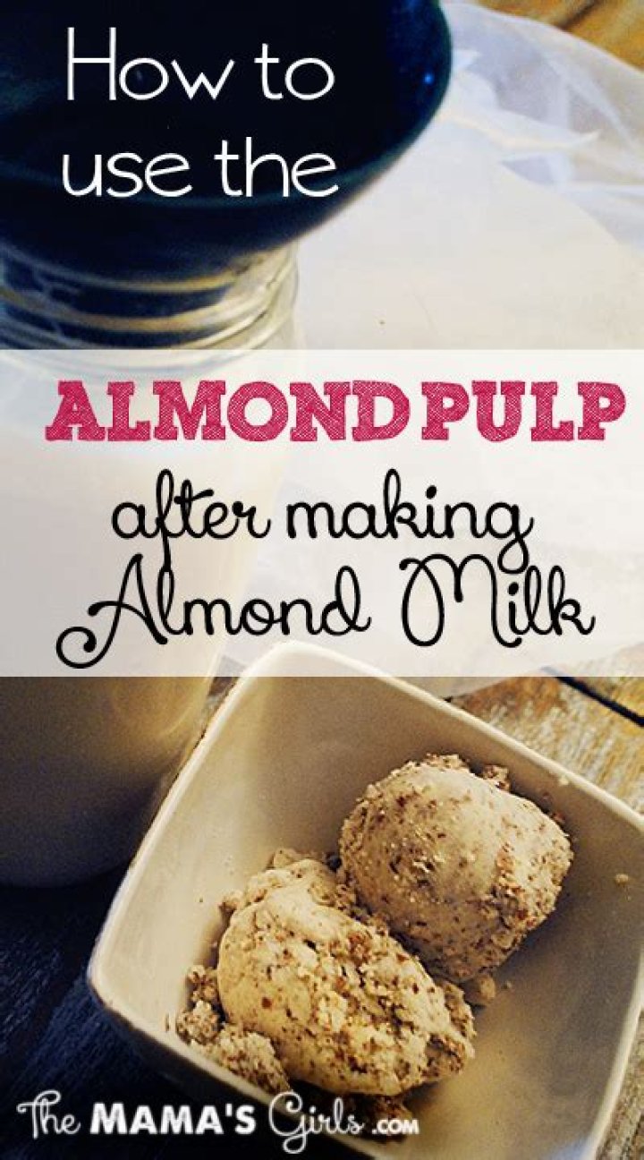 What can I do with almond pulp from almond milk?