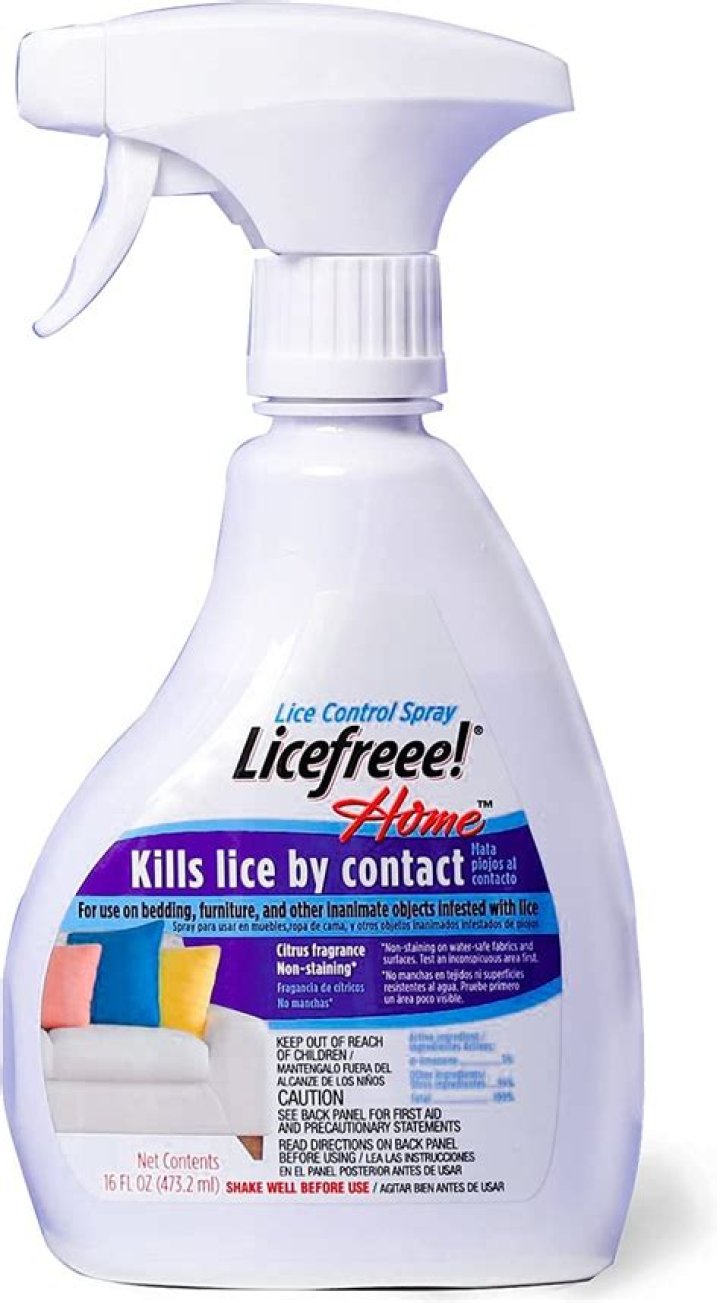 What can I spray on my furniture to kill lice?