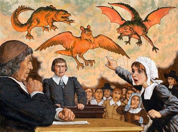 What caused the witch trials in The Crucible?