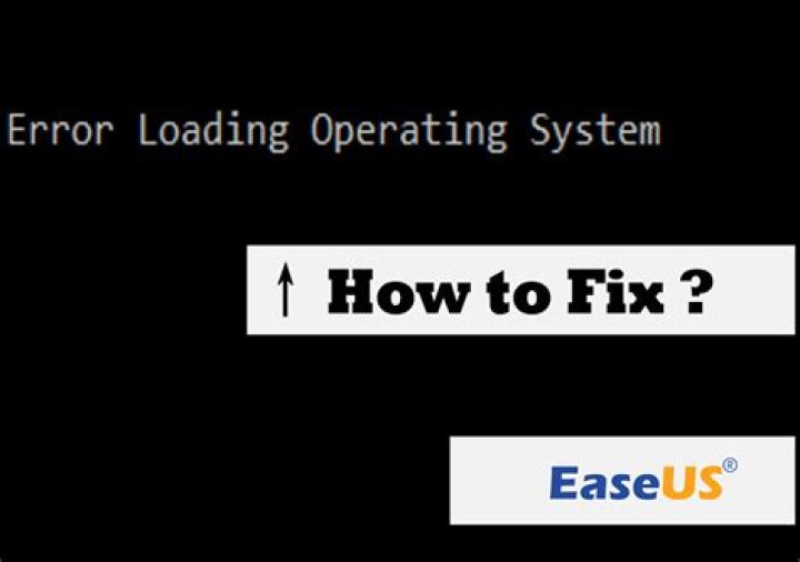What causes Error Loading Operating System?