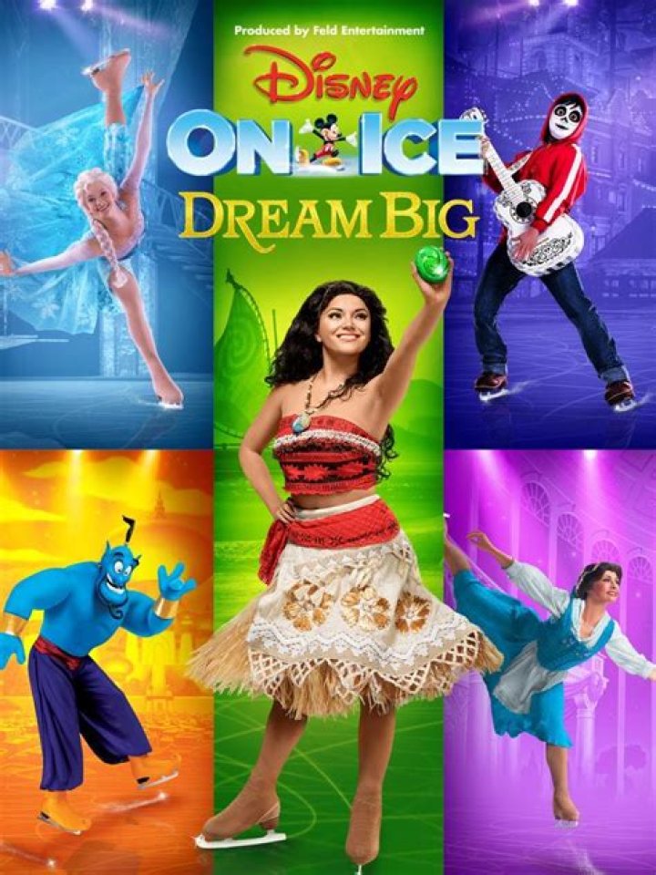 What characters are on Disney On Ice dream big?