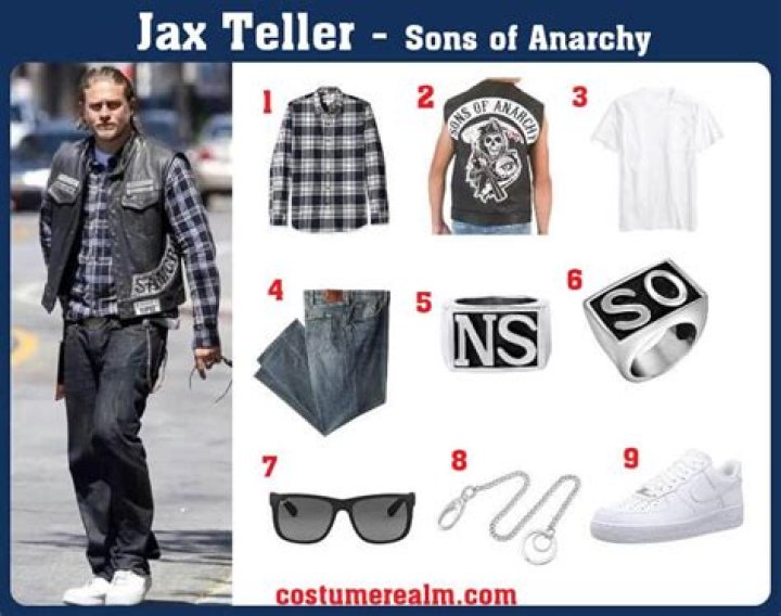 What clothes does Jax Teller wear?