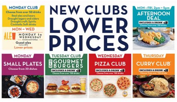 What club is Tuesday at Wetherspoons?