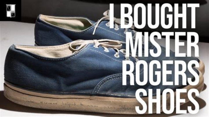 What color were Mr Rogers shoes?