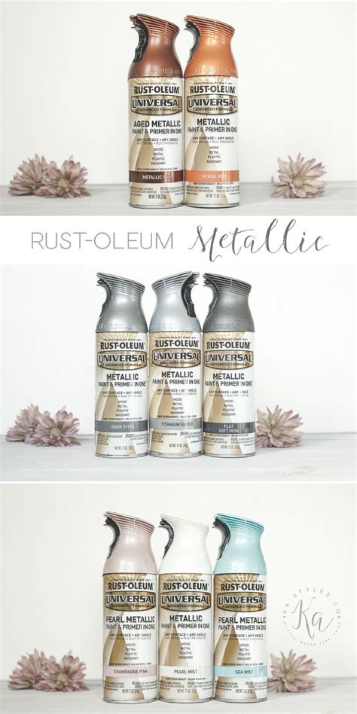 What colors does RustOleum spray paint come in?