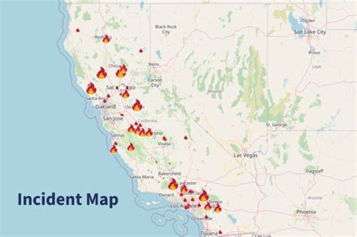 What counties in CA are on fire?