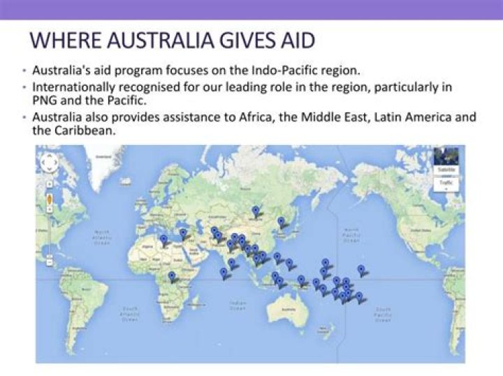 What countries does Australia give aid to?