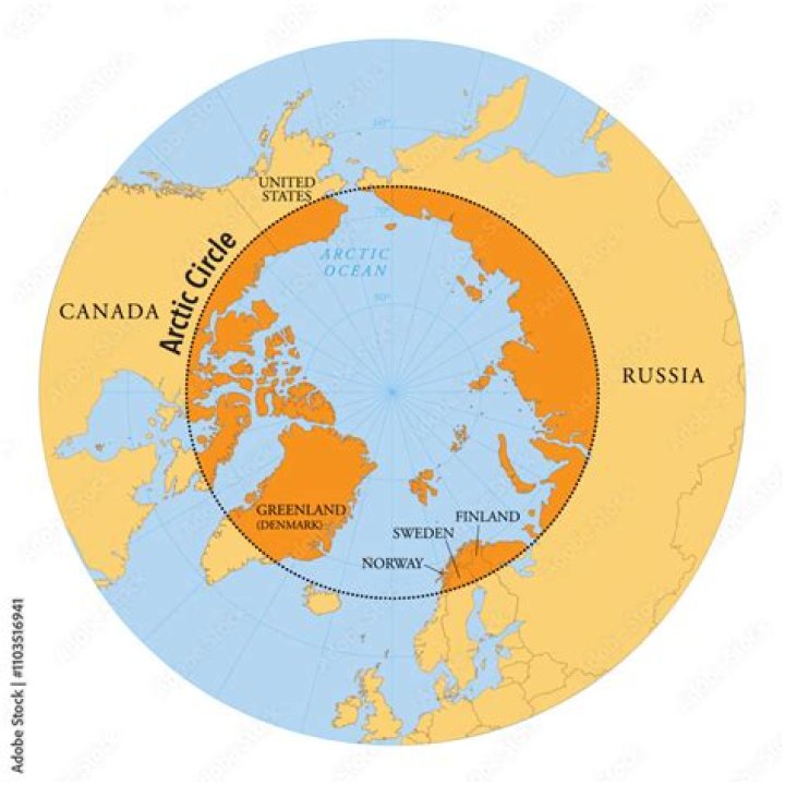 What countries extend north of the Arctic Circle?