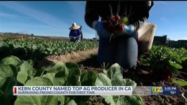What crops are grown in Kern County?