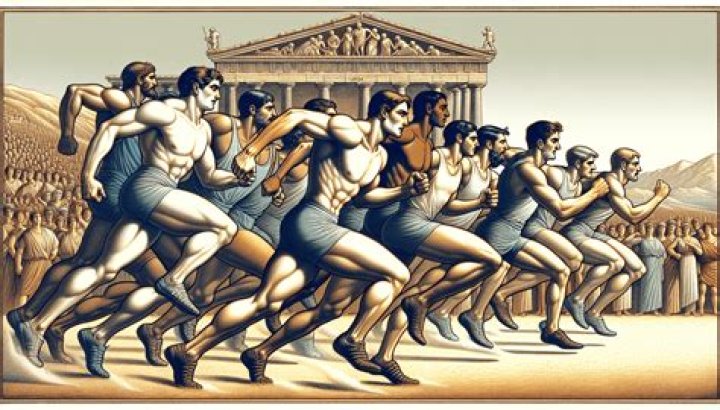 What did ancient Greek runners wear?