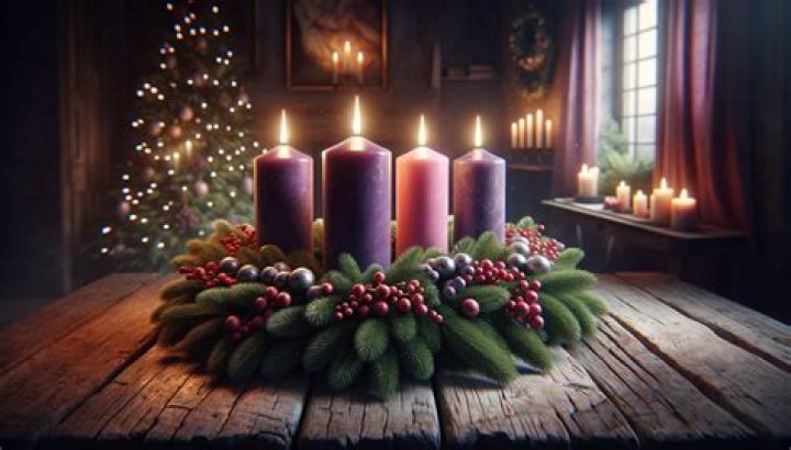 What did she notice about the candle on the Christmas tree?